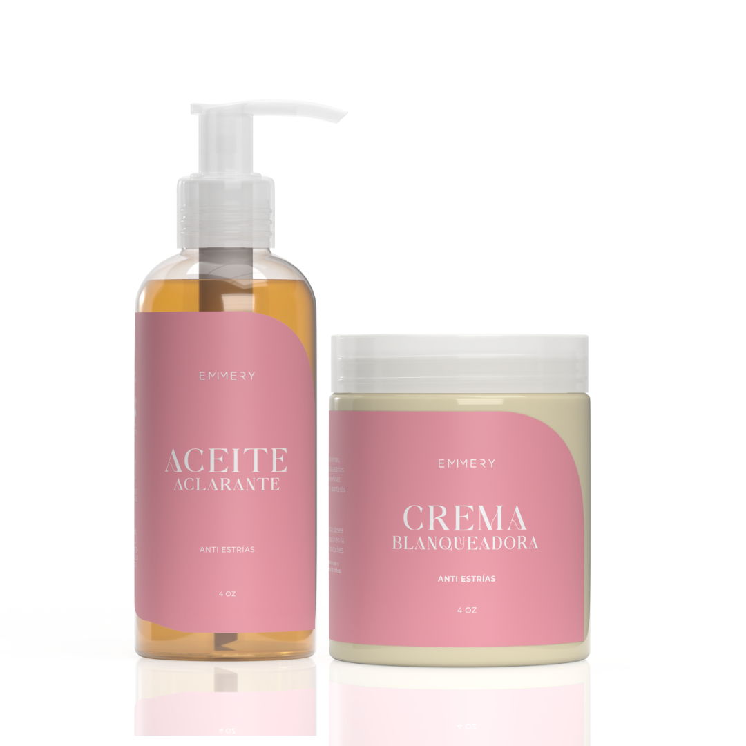 Crema blanqueadora + Aceite aclarante